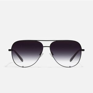Quay Australia Black Aviator Sunglasses